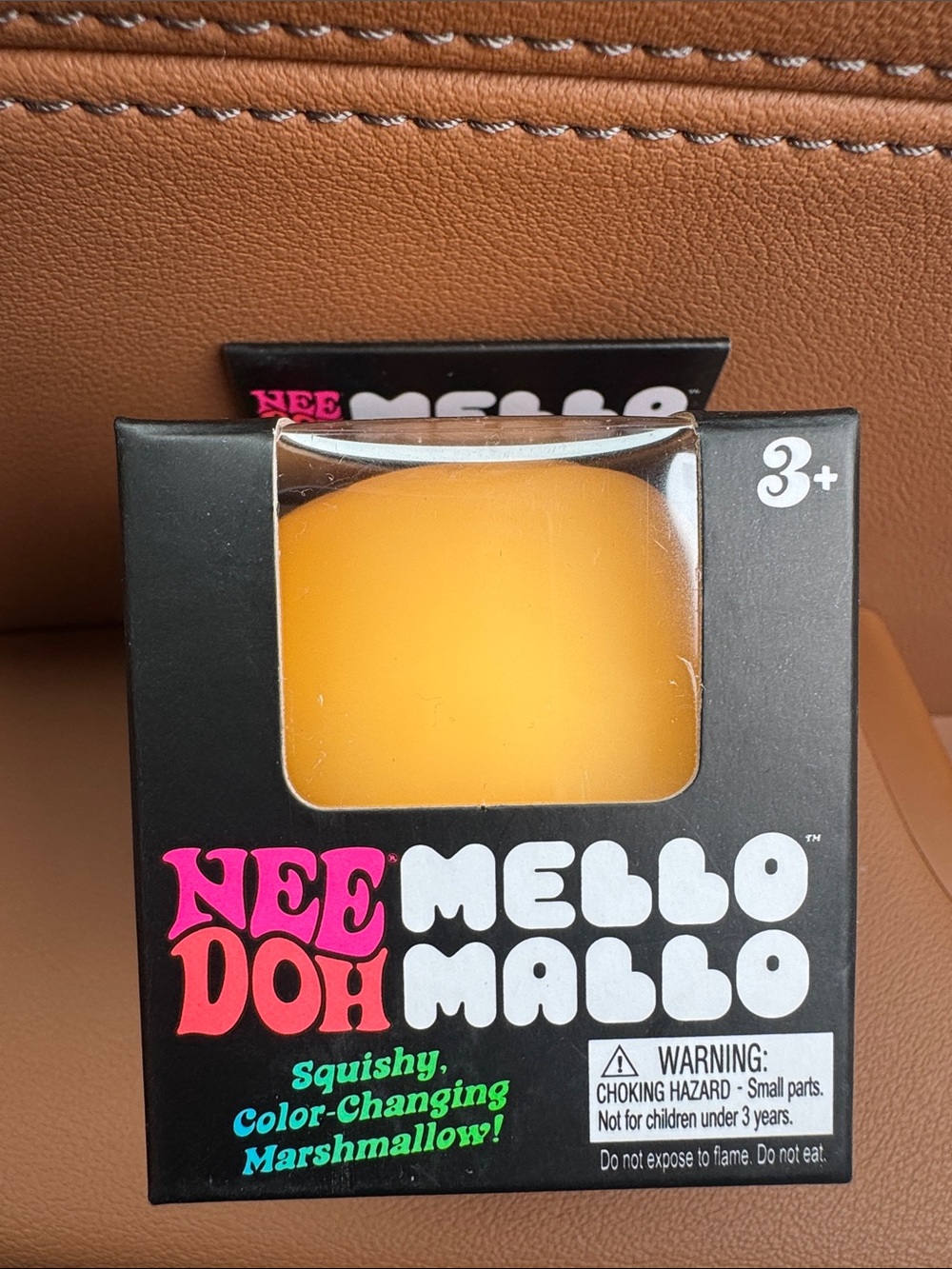 Mello Mallo Squishy Color-Changing Marshmallow Toy - Orange
